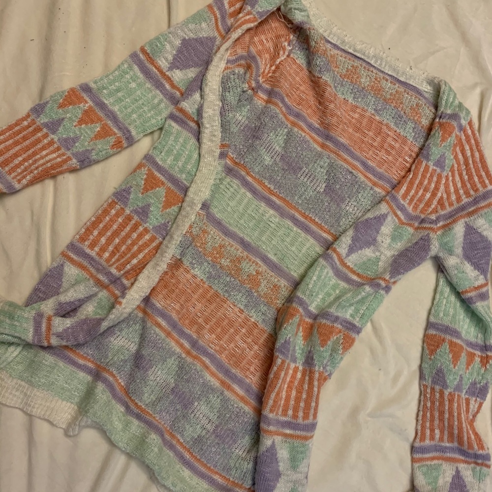 Multi colored cardigan